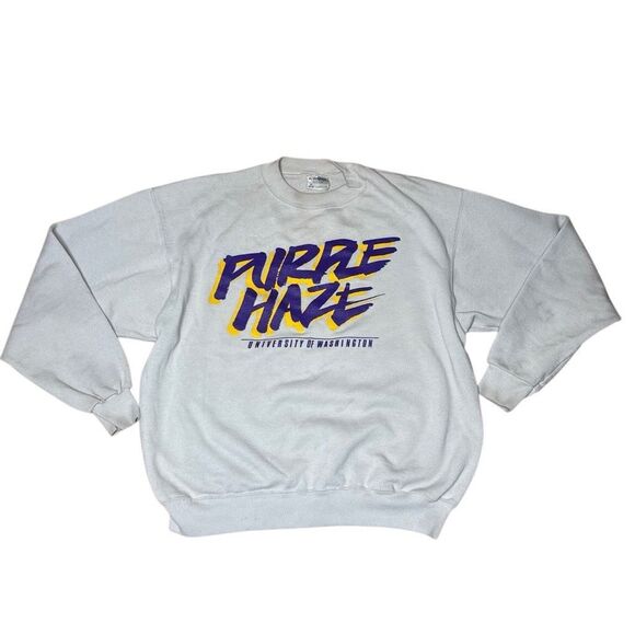 American Vintage VTG 80s UW Huskies Crewneck Sweatshirt XL - Picture 1 of 4